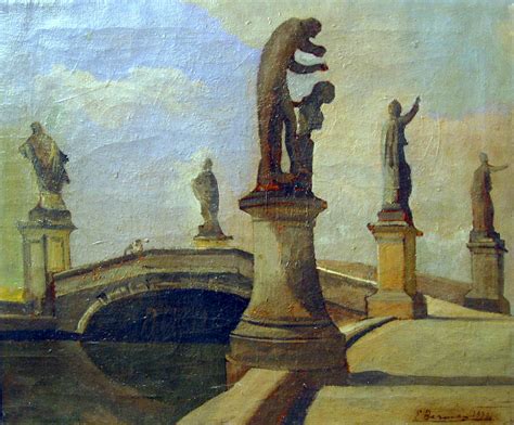 Eugene Berman Il Prato Della Valle 1931 Oil On Canvas