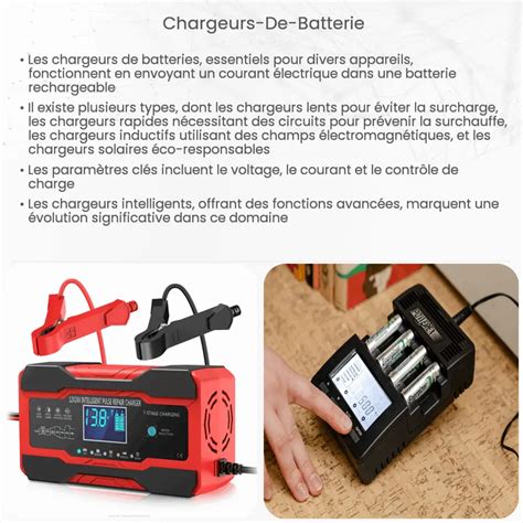 Chargeurs de batterie Comment ça marche application et avantages