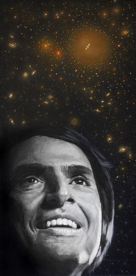 Cosmos Carl Sagan Painting By Simon Kregar Pixels