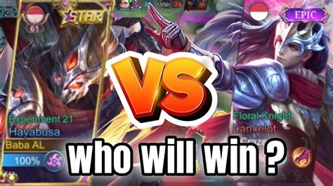 Gameplay Hayabusa Vs Lancelot Who Will Win Mobile Legends