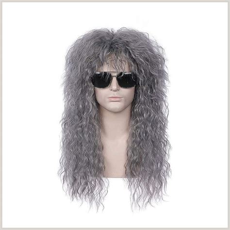 Beron S S Mens Rocking Dude Wig Punk Heavy Metal Rocker Disco