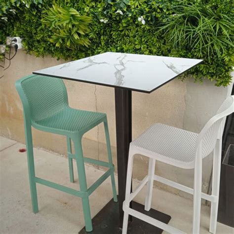 Table Top Compact White Marble Restootab