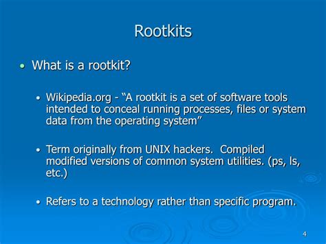 understanding rootkits concealment techniques  security