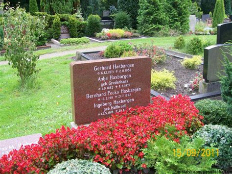 Grab Von Bernhard Focko Hasbargen 13 02 1911 21 07 1992 Friedhof