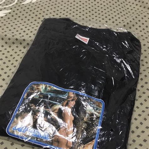 On Hand Now Supreme Naked Girl Tee Black Size L Men S Fashion Tops