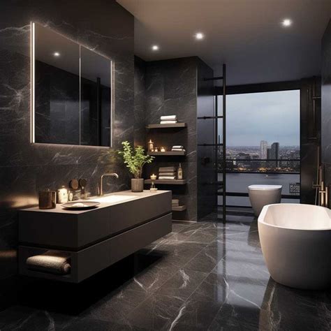 10 Ideas For Creating A Luxury Modern Black Bathroom To Impress • 333