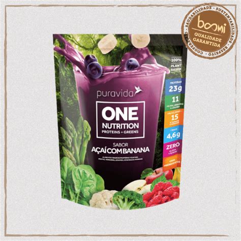 One Nutrition Vegan Protein Açaí Banana Puravida 450g Boomi