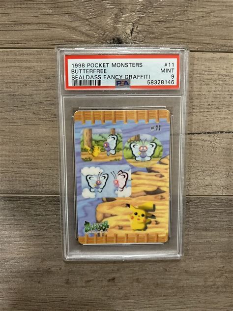 1998 Pokemon Japanese Pocket Monster Fancy Graffiti Psa 9 Pikachu