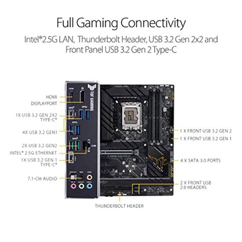 Asus Tuf Gaming Z690 Plus D4 Motherboard Specs Compare Prices Pangoly