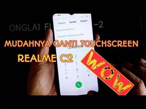 CARA GANTI TOUCHSCREEN REALME C2 YouTube