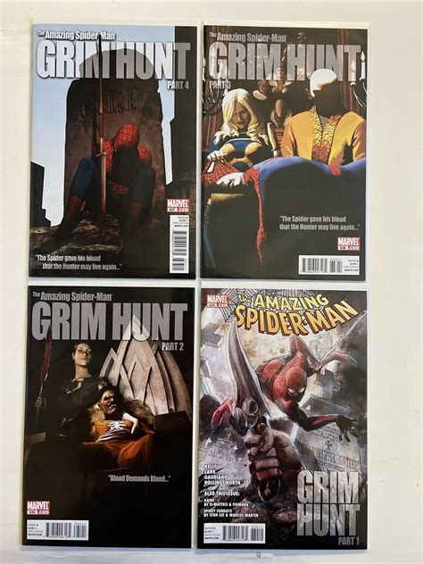 Amazing Spider Man 634 637 Grim Hunt 1st Julia Carpenter Madame Web