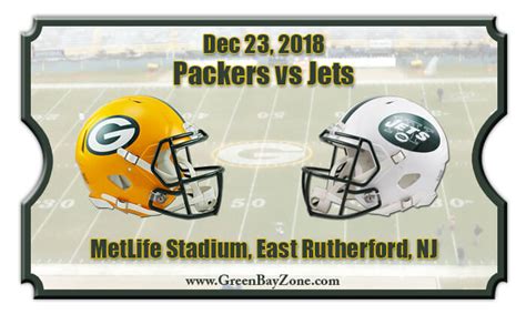 Green Bay Packers vs New York Jets Football Tickets | Dec 23, 2018