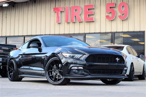 2017 Ford Mustang GT S550 Black with Ferrada FR2 Aftermarket Wheels ...