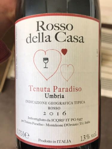 Nuova Tenuta Paradiso Rosso Della Casa Vivino US