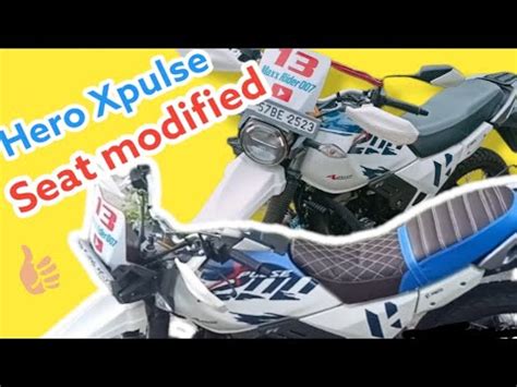 Hero Xpulse 200 4v 2022 Model Customized Seat And Seat Modification