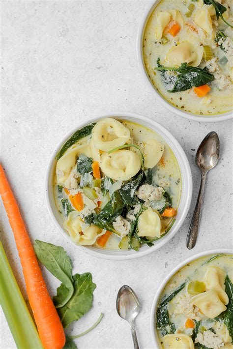 Chicken Tortellini Soup Easy Braes Bites