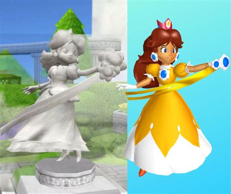 Princess Daisy Statue Pose Super Mario Sluggers By Princecheap On