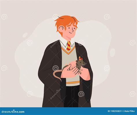 Character From Harry Potter Books Ron Weasley Young Magician Or Wizard