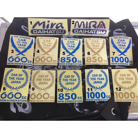 Sticker Jdm Fender Mira Daihatsu Perodua Kancil Mira Gino Kelisa Mira J