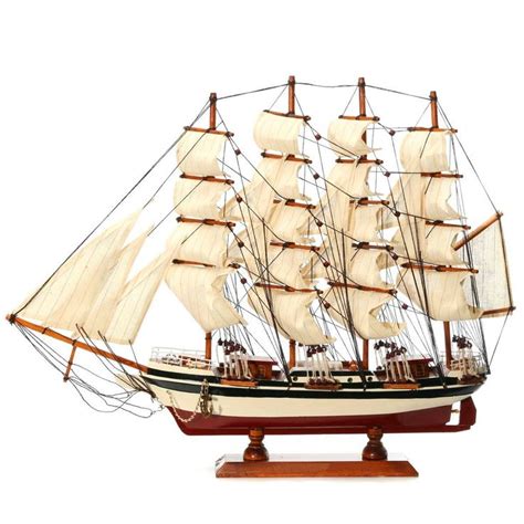 Diy Handmade Assembly Ship Craft Wooden Sailing Boat Wood Sailboat Model Home Decor Toy Model