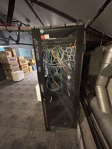 freestanding comms rack mobile auction   grays australia