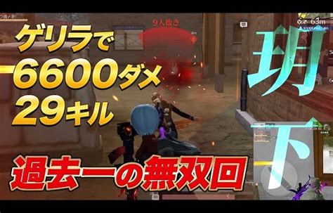 【全員視点あり】6600ダメ29キル！過去一の無双回！！最強チーム玥下【荒野行動】（芝刈り機〆夢幻） │ 荒野行動プレイ動画アーカイブ