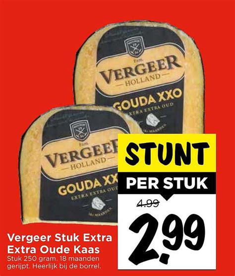 Vergeer Stuk Extra Extra Oude Kaas Aanbieding Bij Vomar Folders Nl