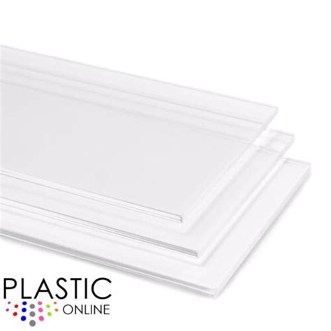 Clear Cast Acrylic Perspex Sheet Cut To Size Panels Plastic Material Ebay