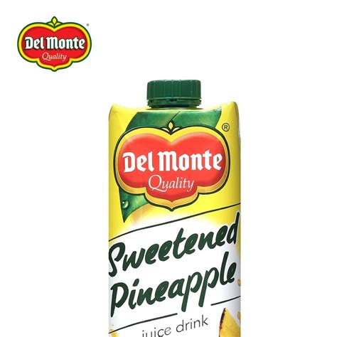 Del Monte Sweetened Pineapple Juice Drink Tetra 1L Lazada PH