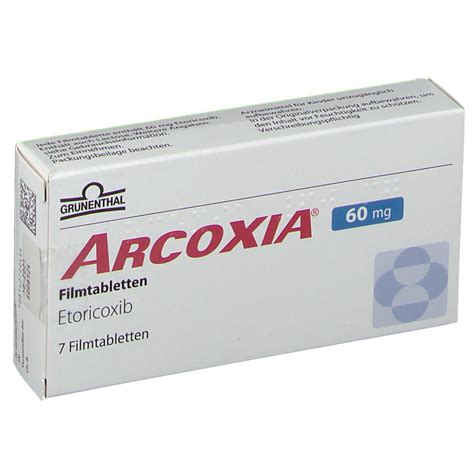 Arcoxia 60 Mg Filmtabletten 7 St Mit Dem E Rezept Kaufen Shop Apotheke