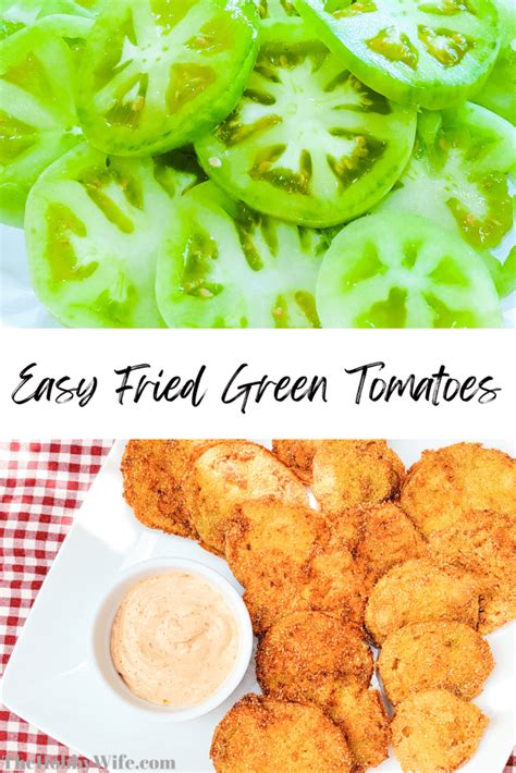 Easy Fried Green Tomatoes Recipe The Hobby Wife