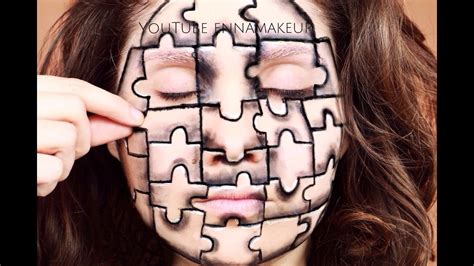 Puzzle Face Paint Halloween Makeup Youtube