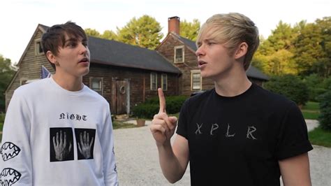 sam and colby the conjuring house alone | Sam and colby, Colby, Colby brock