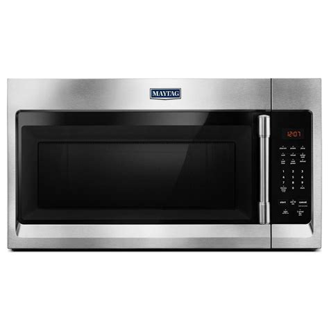 Maytag 30 In W 17 Cu Ft Over The Range Microwave Hood In Fingerprint Resistant Stainless