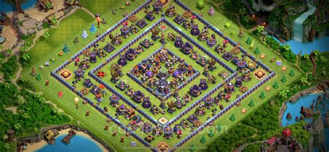 Melhor Layout de Defesa CV15 link Híbrido COC Clash of Clans