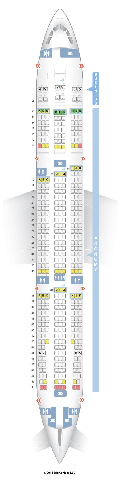 Seat Map Air Transat Airbus A330 300 346pax With Images Air Transat ...