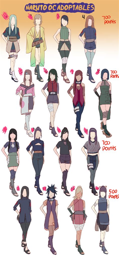 Naruto Oc Adoptables [ Closed ] Special Edition By Honeyxpoison On