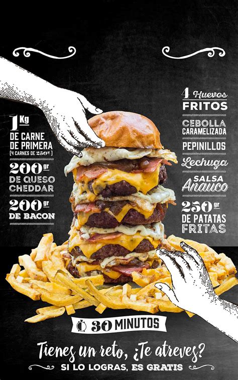 Probé el reto de comerme una hamburguesa de 2 kilos en 30 minutos