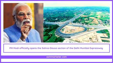 Pm Modi Officially Opens The Sohna Dausa Section Of The Delhi Mumbai