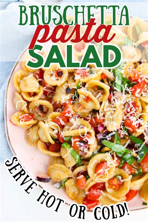 This Bruschetta Pasta Salad Recipe Is The Perfect Summer Meal