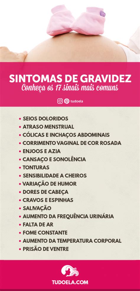 Sintomas de gravidez saiba aqui se você está grávida