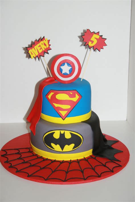 Super Hero Birthday Cake Superhero Birthday Cake Superhero Cake