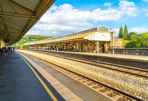 BATH, UK - AUG 30 2019 : Bath Spa Railway Station Stock Photo - Image ...