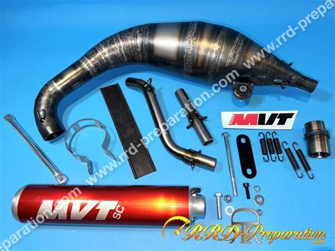 Exhaust MVT SC SERVICE COURSE 80 90cc low passage for mécaboite