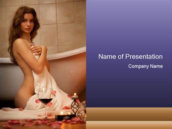 Naked Woman Relaxing In Bathroom Ad Template Design ID 0000015772