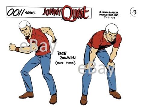 Jonny Quest Model Sheet Print Hanna Barbera Race Bannon Ebay