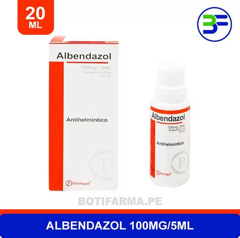 Albendazol 100mg 5ml Suspensión Oral Botifarma Perú