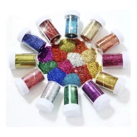 Kit Potes De Glitter Para Carnaval Purpurina Colorido Bloquinho