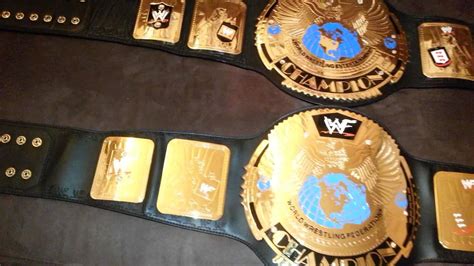 Wwe And Wwf Attitude Era Belts Youtube