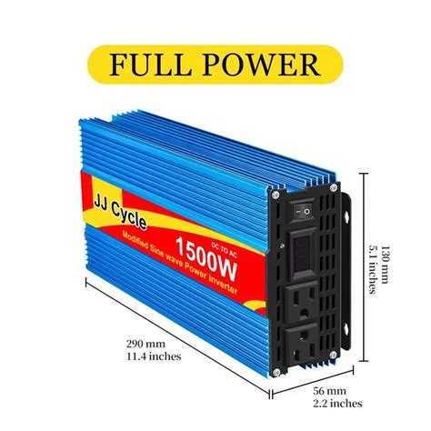 Power Inverter 12v24v 110v Voltage Display Household Temu